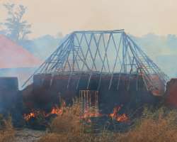 Many of the buildings were destroyed in a bushfire in early 2009. The cause of the fire is still not known and as the buildings were made mostly of ea